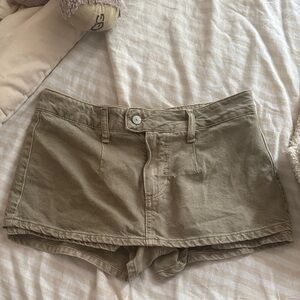 We The Free Taupe Gallivanting Peekaboo Skirt